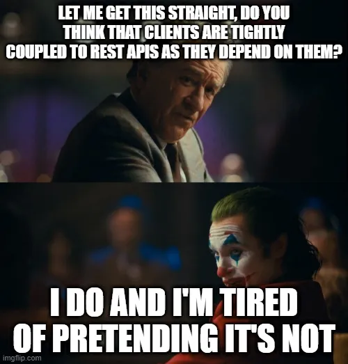 Does clients depends on APIs?